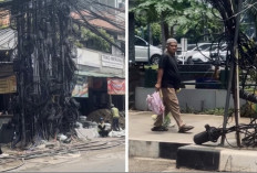 Viral di Medsos, Dinas Bina Marga Tata Kabel Semrawut di Kawasan Kuningan