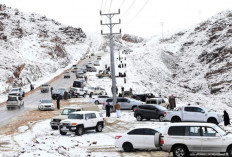 Salju Selimuti Arab Saudi, Suhu Turun hingga Minus 4 Derajat Celcius