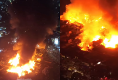 Kebakaran Rumah di Kemayoran, Asap Hitam Membubung Tinggi, 33 Unit dan 100 Damkar ke TKP