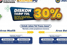 Daftar Diskon Tarif Tol 30 Persen Buat Arus Balik Mudik Lebaran 2026, Berlaku Mulai 26-27 Maret