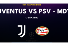 Link Live Streaming Juventus vs PSV Eindhoven di Liga Champions 2024/2025 hari Ini 17 September, Kick Off Pukul 23.45 WIB