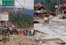 Galodo Terjang Jorong Pasa Nagari Maninjau Malam Tahun Baru, Akses Lubuk Basung - Bukittinggi Lumpuh Total