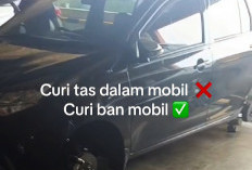 Viral! 3 Ban Mobil Hilang di Parkiran Pusat Perbelanjaan Cempaka Mas dalam 20 Menit
